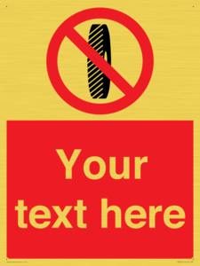 Custom Do Not Change Grinding Wheel Sign